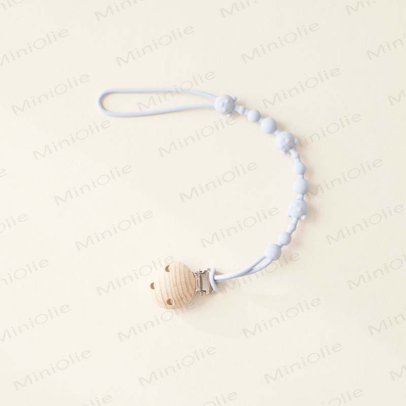 Baby Silicone Bear Pacifier Clip - Light Blue - 0-24M - image 11