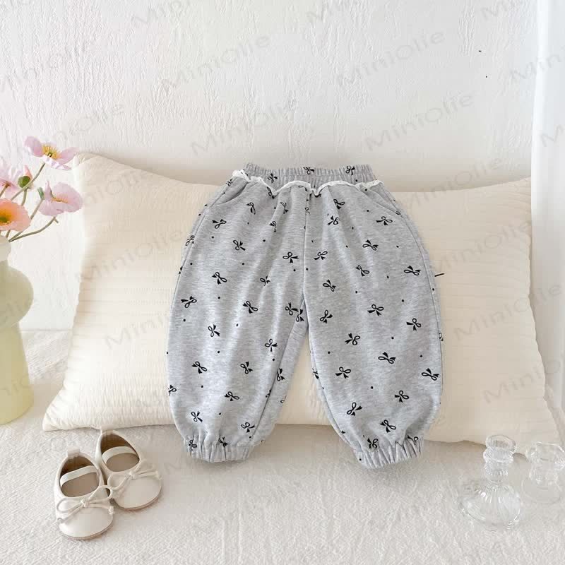 Baby Girl Bowknot Jogger Pants - image 20