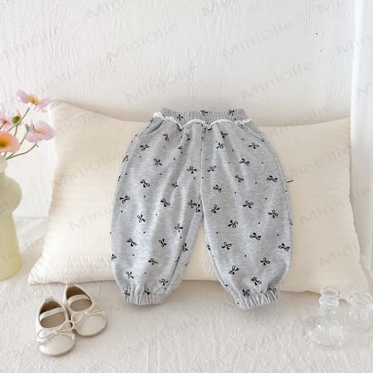 Baby Girl Bowknot Jogger Pants - image 20