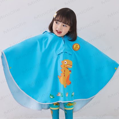 Toddler Dinosaur Hooded Cloak Raincoat - image 38 - image 39