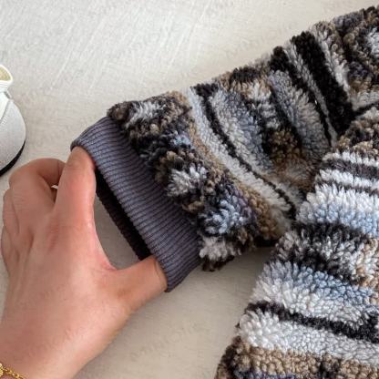 Baby Lamb Fleece Retro Hooded Romper - image 5