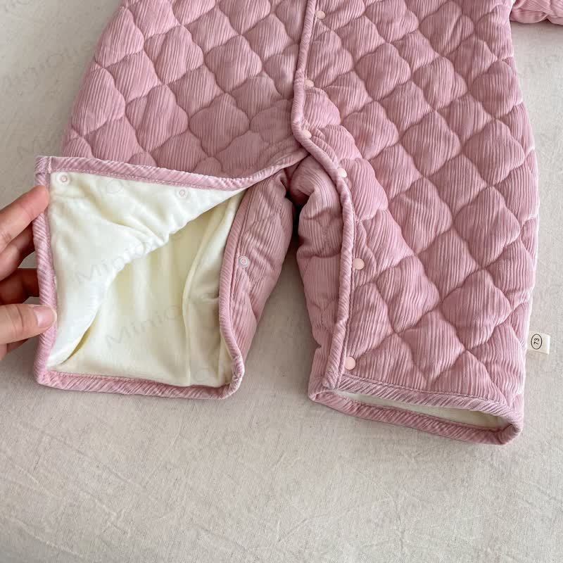 Baby Scarf Cute Cartoon Quilted Romper - image 10