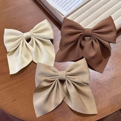 1PC Baby Plain Bow Hair Clip - image 3