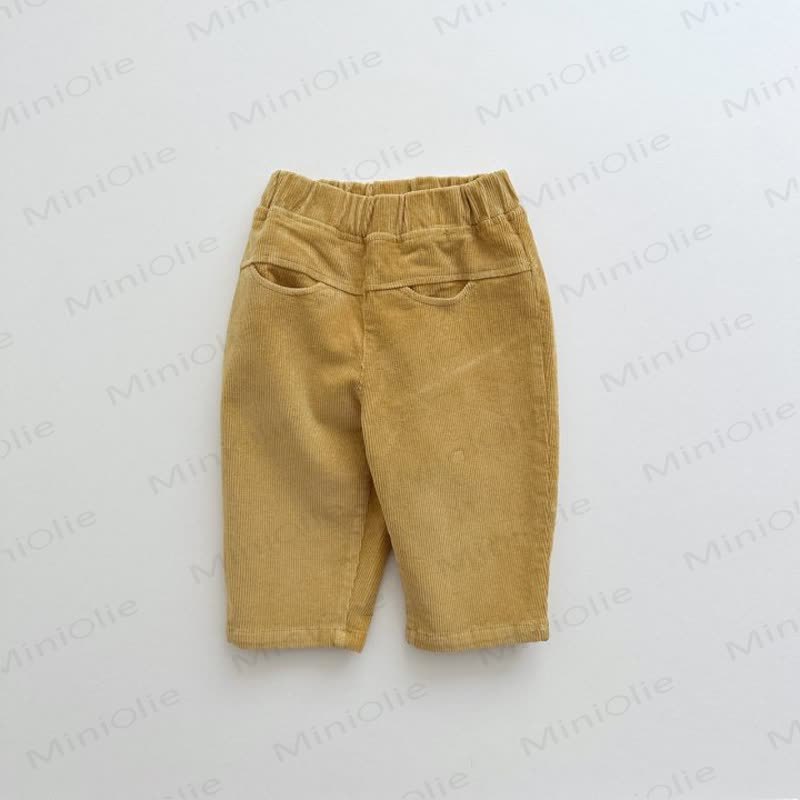 Baby Toddler Girl Cord Solid Color Pants - Yellow - 8Y - image 4