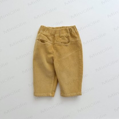 Baby Toddler Girl Cord Solid Color Pants - Yellow - 8Y - image 4