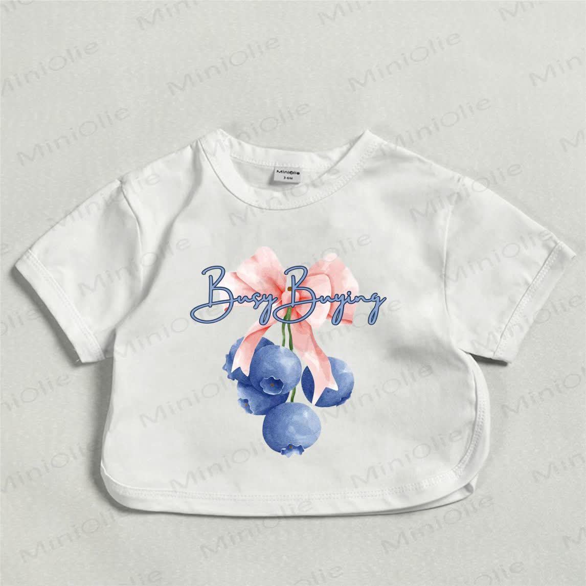 BUSY BUYING Baby White Blueberry T-shirt - White - 18-24M - image 1