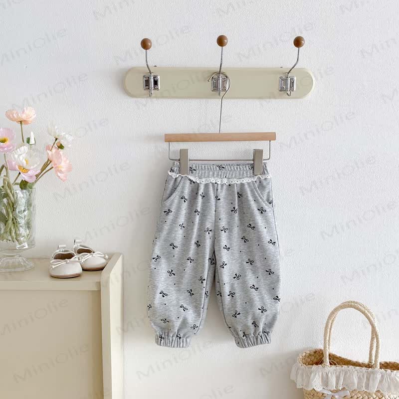 Baby Girl Bowknot Jogger Pants - image 18