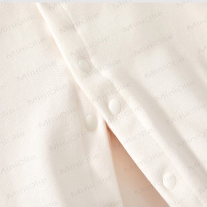 Baby Striped Sleeve Bear Badge Romper - image 6