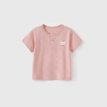 Baby Toddler Animal Print Short-Sleeve Tee - Pink - 3-4T - image 5