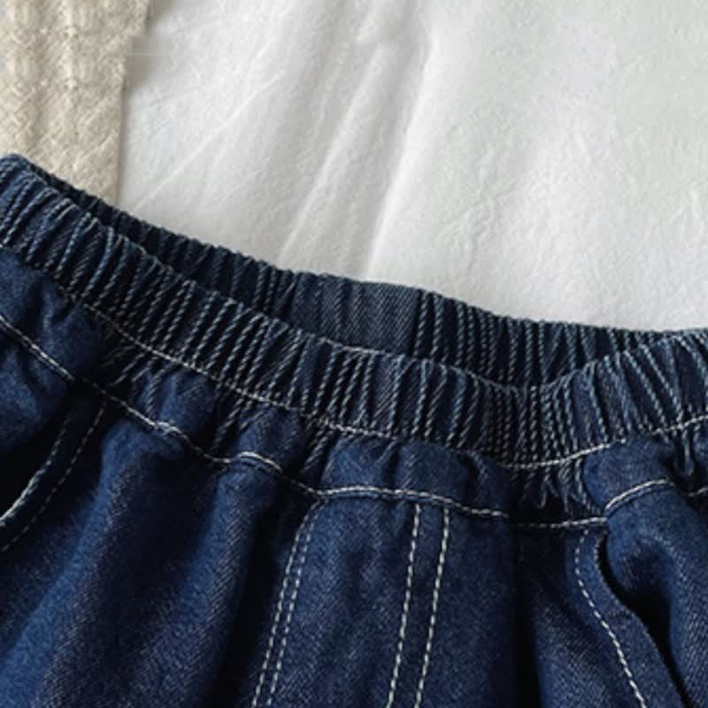 Toddler Baby Dog Pocket Denim Top and Shorts 2-piece Set - image 6