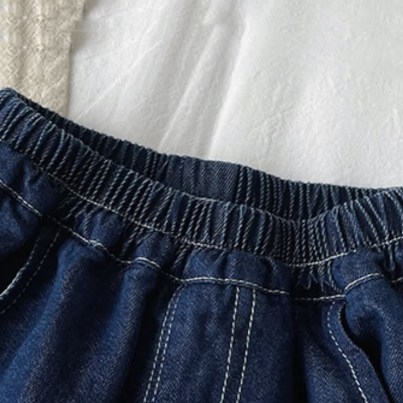 Toddler Baby Dog Pocket Denim Top and Shorts 2-piece Set - image 6