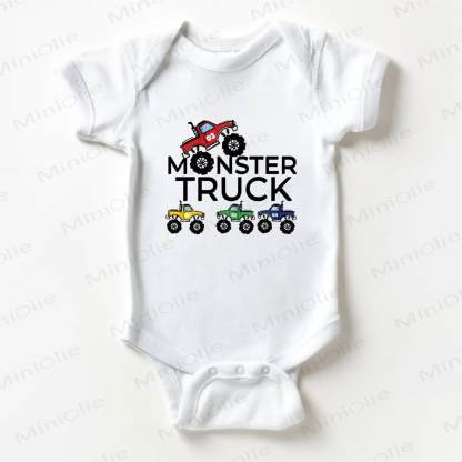 MOSTER TRUCK Baby White Bodysuit - White - 18-24M - image 1
