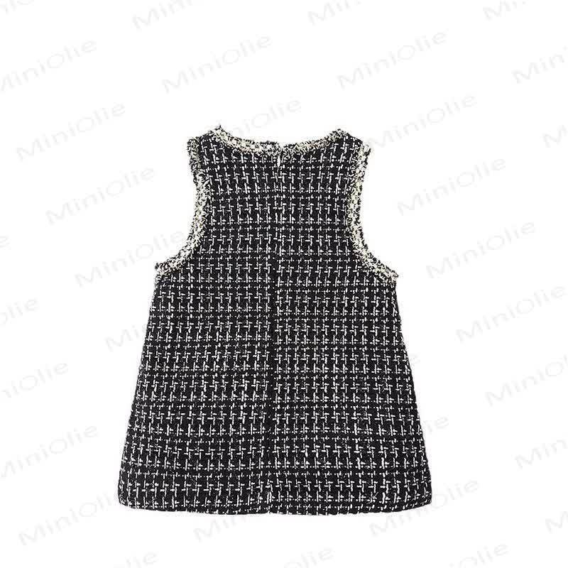 Toddler Girl Black Chanel-inspired Dress - image 5