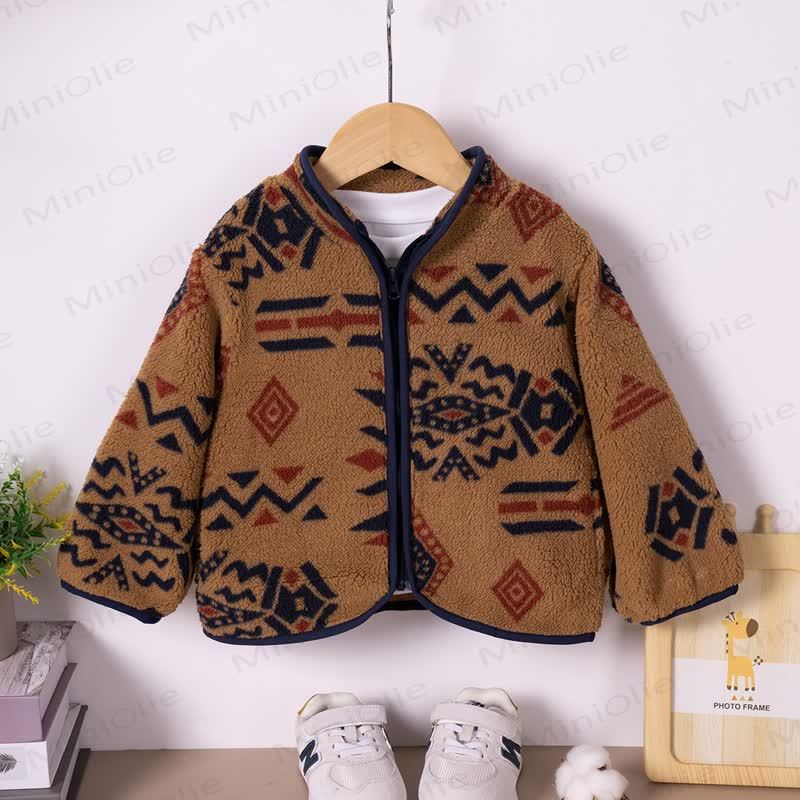 Baby Toddler Totem Polar Fleece Jacket - Camel - 6-7Y - image 7