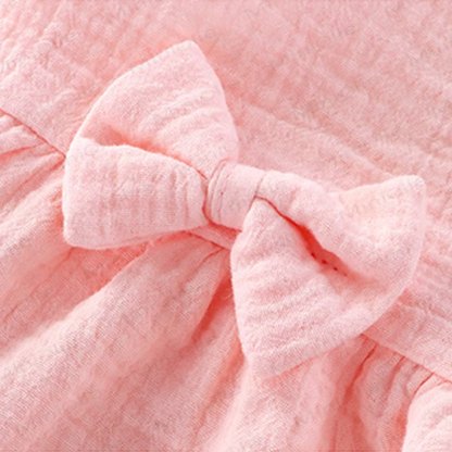 Toddler Girl Cotton Ruffle Solid Color Tank Top and Shorts Set  - image 7