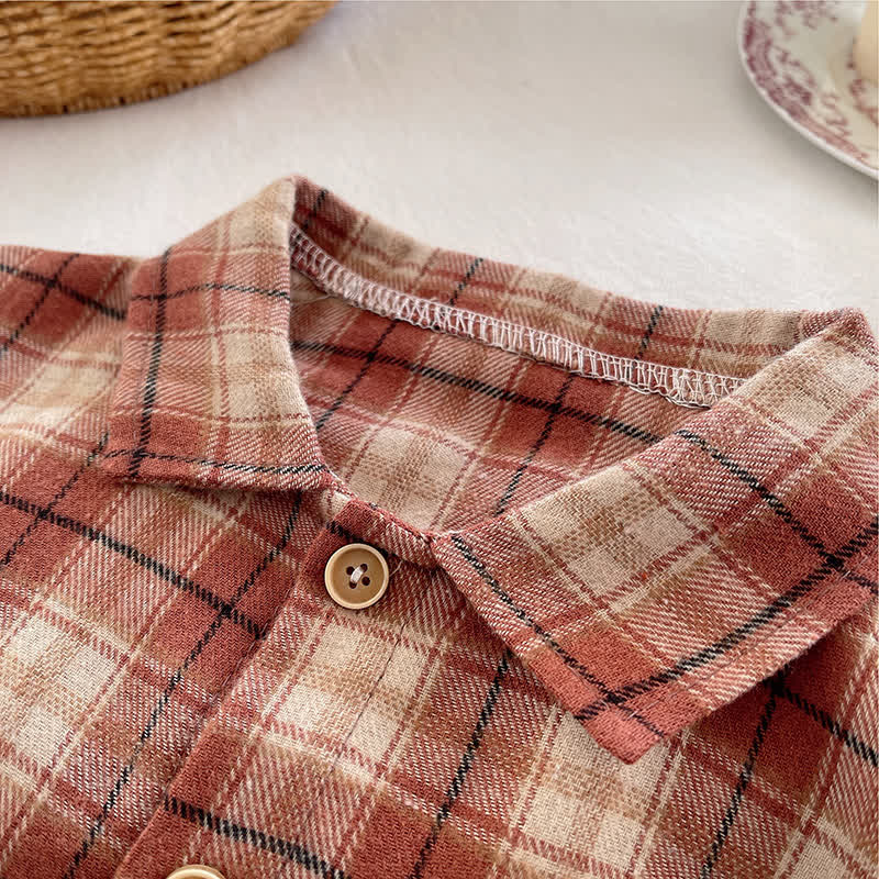 Baby Toddler Boy Plaid 2-piece Set - image 5