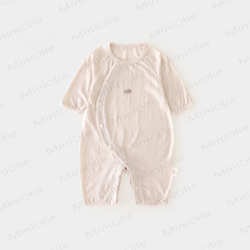 Baby Flower Pajamas Romper - Beige - 18-24M - image 3