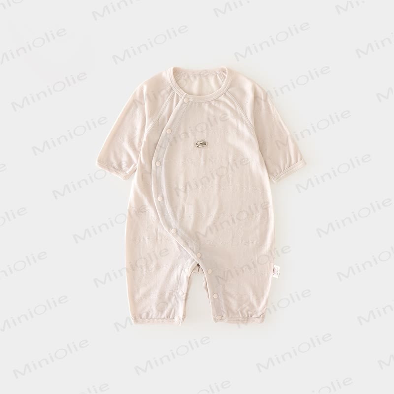Baby Flower Pajamas Romper - Beige - 18-24M - image 3