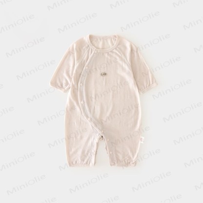 Baby Flower Pajamas Romper - Beige - 18-24M - image 3