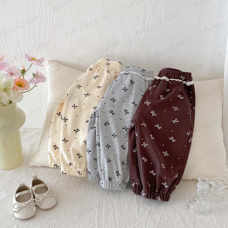 Baby Girl Bowknot Jogger Pants - image 6