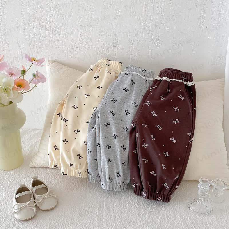 Baby Girl Bowknot Jogger Pants - image 6