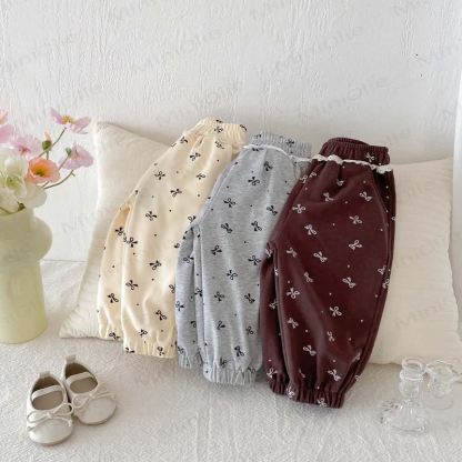 Baby Girl Bowknot Jogger Pants - image 6