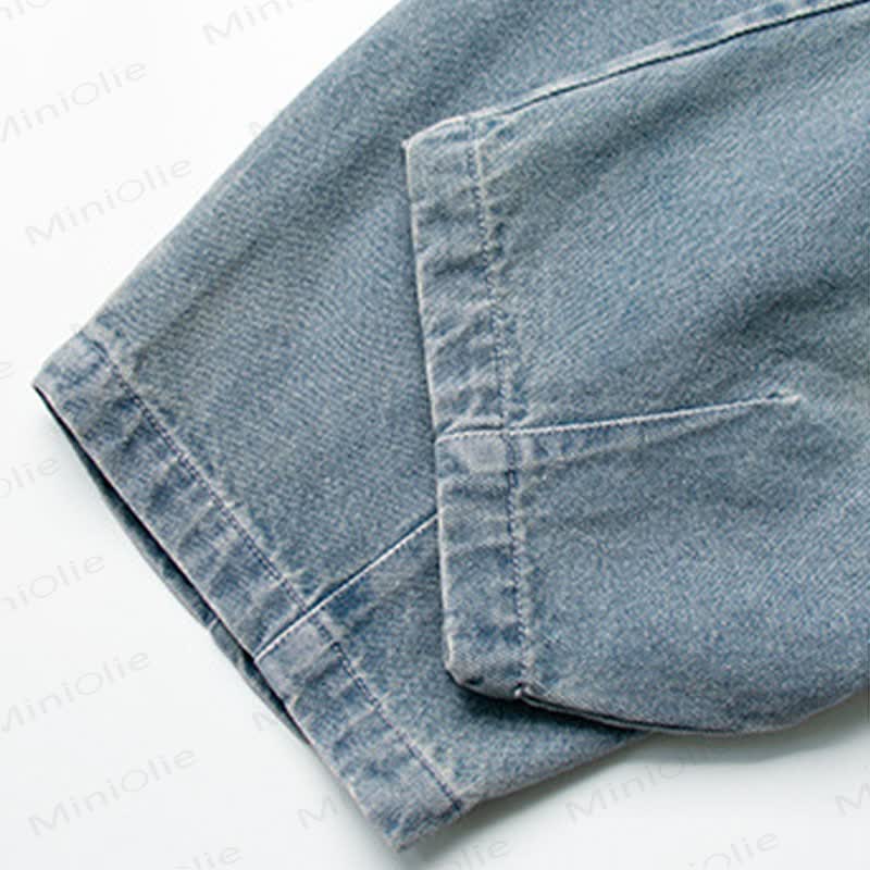 Toddler Boys Solid Blue Denim Pants - image 6