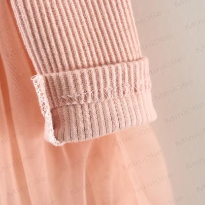 Baby Flower Stitching Mesh Dress - image 8