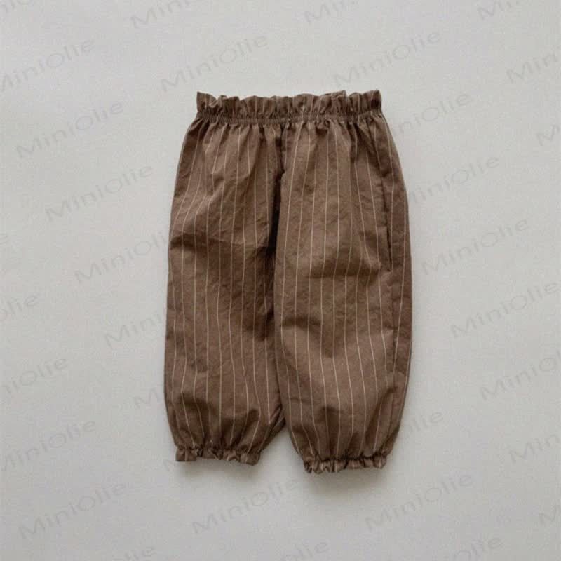Toddler Tomato Dots Flower Plaid Pants - Brown Striped - 6-7T - image 22