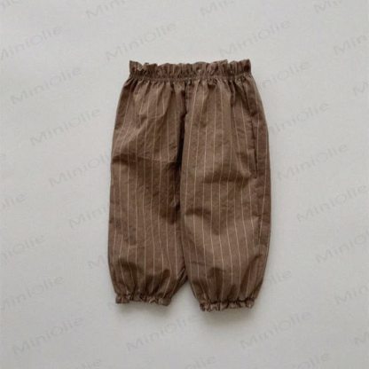 Toddler Tomato Dots Flower Plaid Pants - Brown Striped - 6-7T - image 22