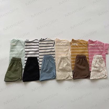 Baby Toddler Bow Plaid Linen Shorts - image 3