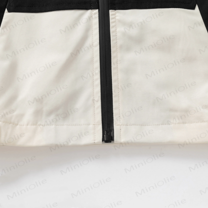 Kid Boy Contrast Color Hooded Jacket - image 7