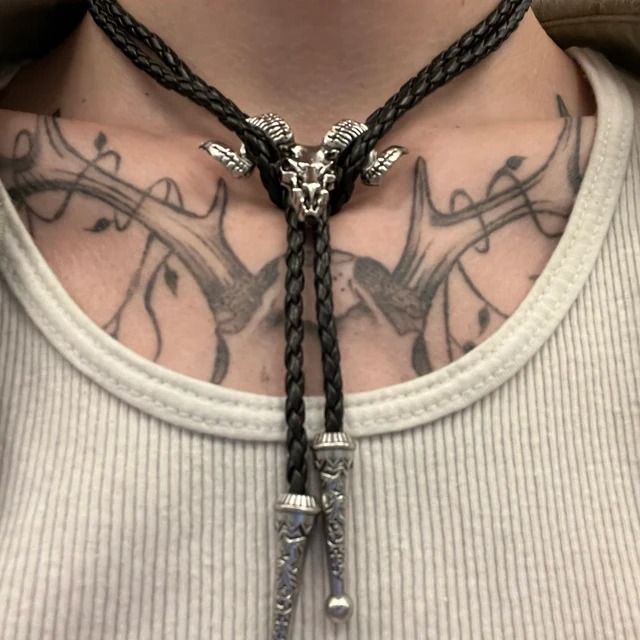 Ram Skull Bolo Tie