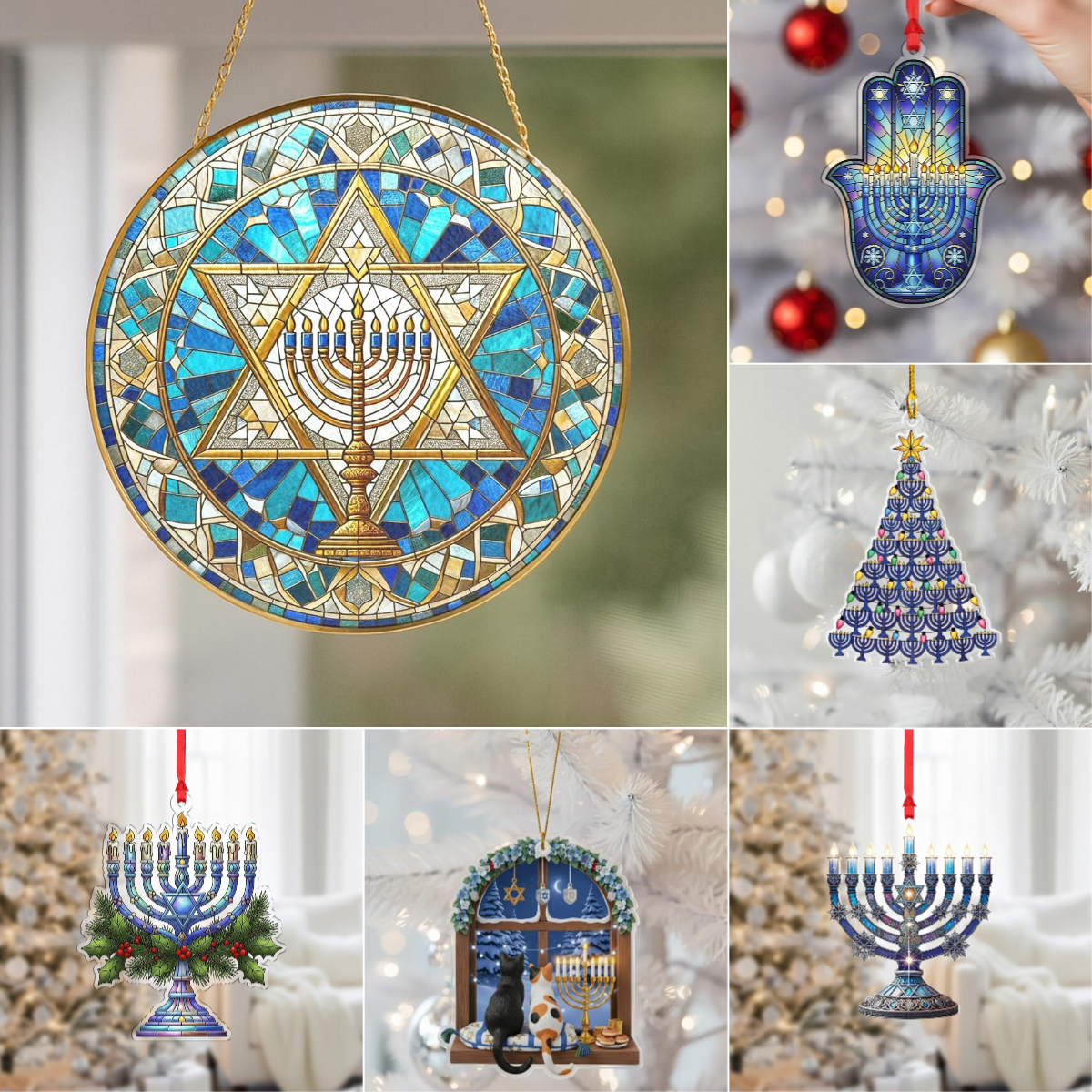 🕎 Hanukkah Window Suncatchers