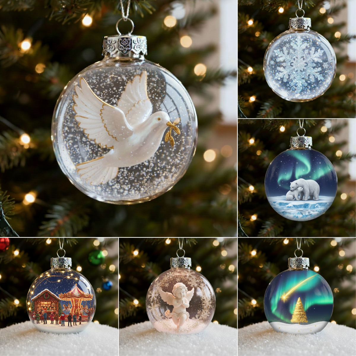 ❄️🎄 Enchanted Christmas Ball Ornaments