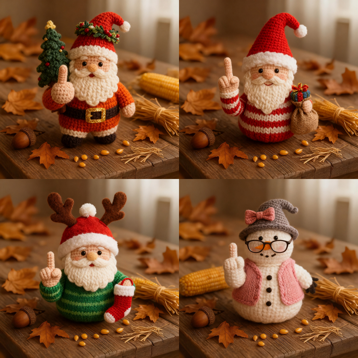 🎁LAST DAY 50% OFF-🎄 Hand-Crocheted Christmas Ornaments