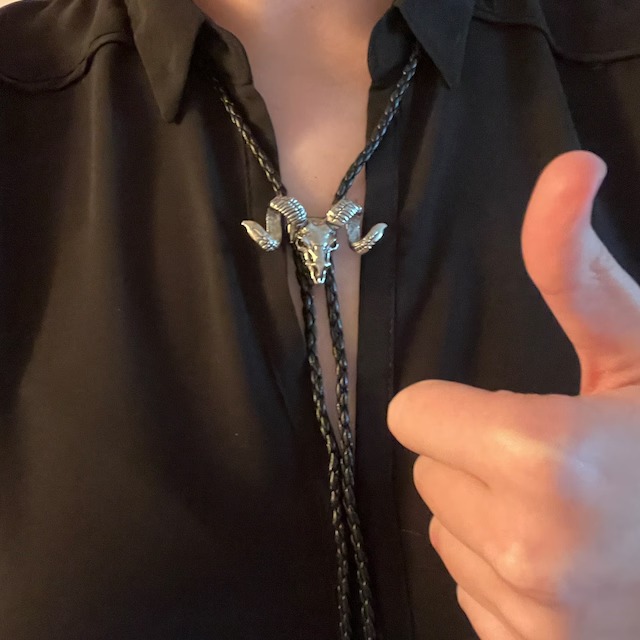  Ram Skull Bolo Tie