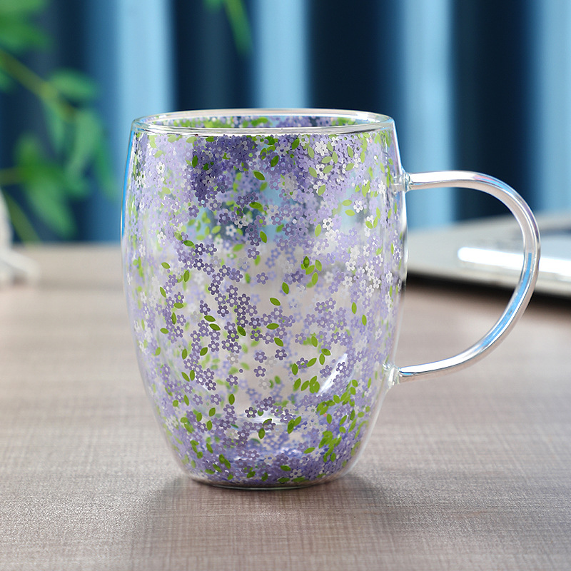 ✨🌸 Glitter Floral Double