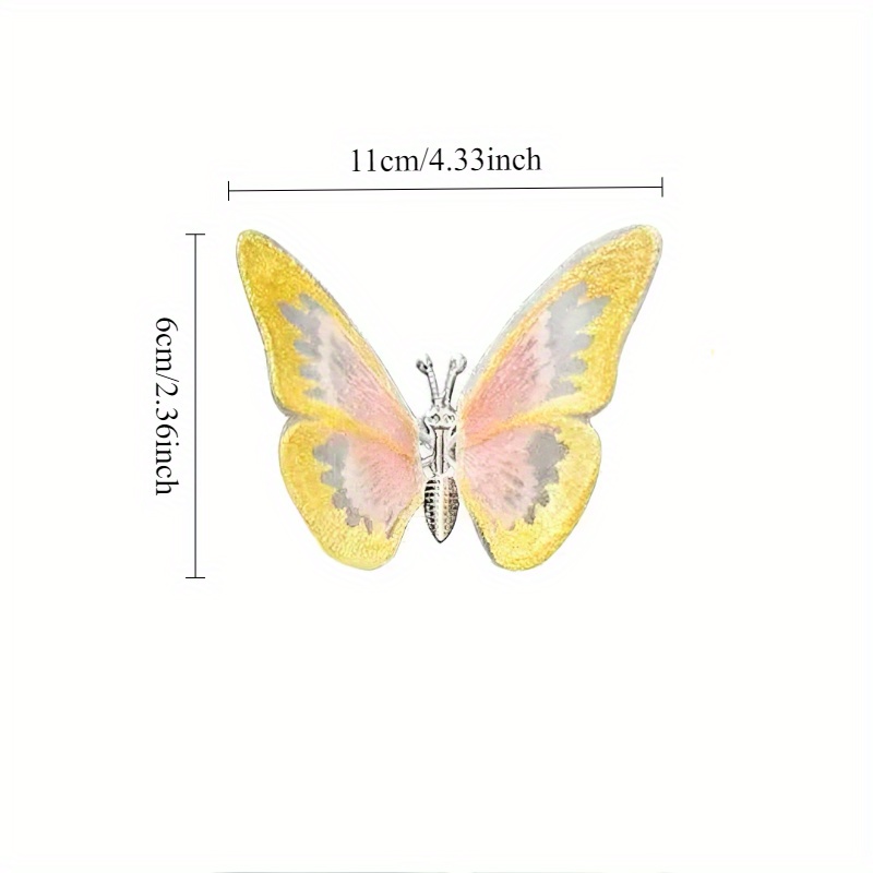 Butterfly Car Accessories for Dashboard, Paste Home Office Desk Decoration, Butterfly Wings Can Swing
