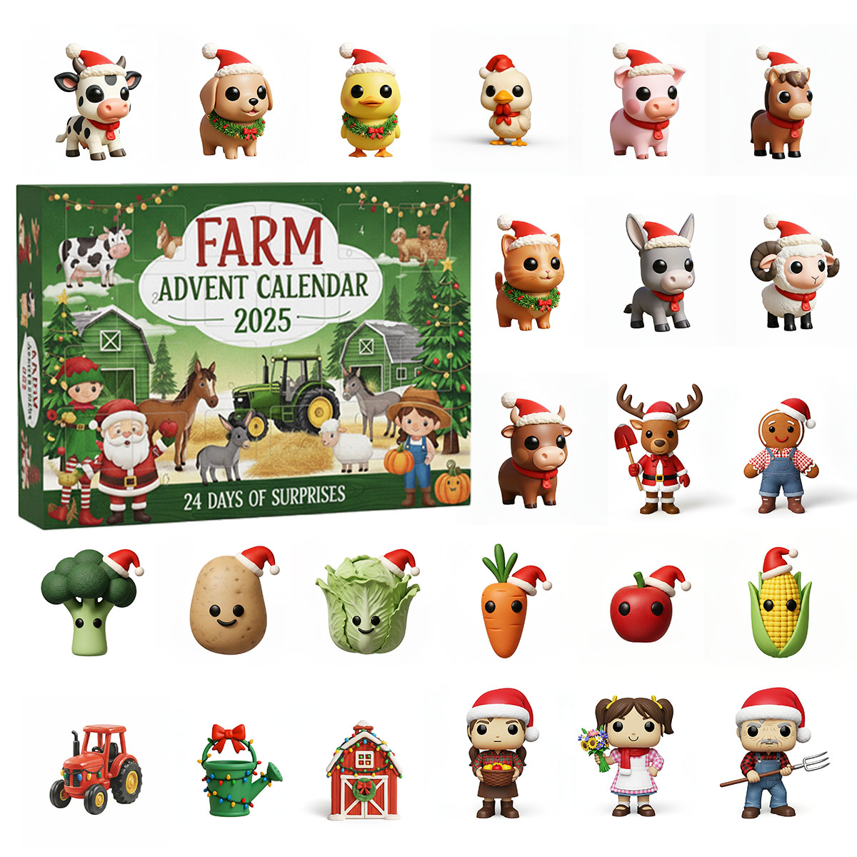 🎄🚜 Christmas Countdown Farm Advent Calendar 🚜🎄