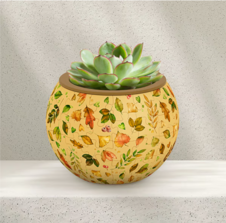 🧩Bird and Flower Puzzle Flowerpot