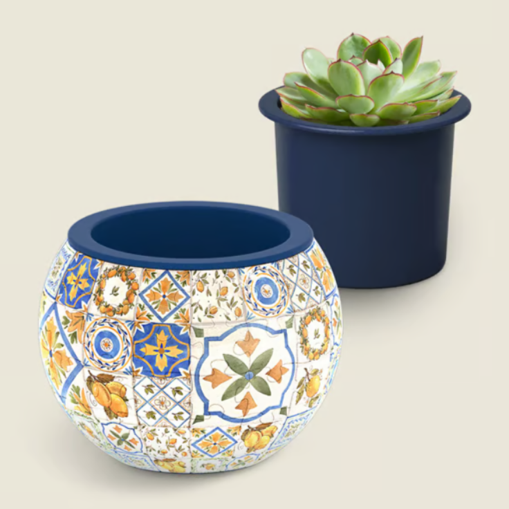 🧩Bird and Flower Puzzle Flowerpot