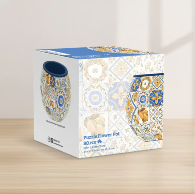 🧩Bird and Flower Puzzle Flowerpot