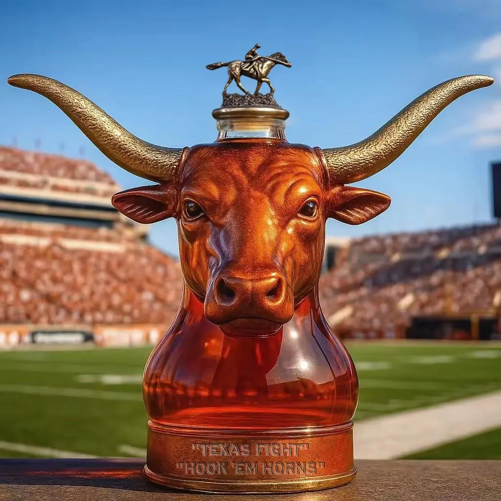 🐂🏈Texas Longhorns football Whisky collector's bottle🤘