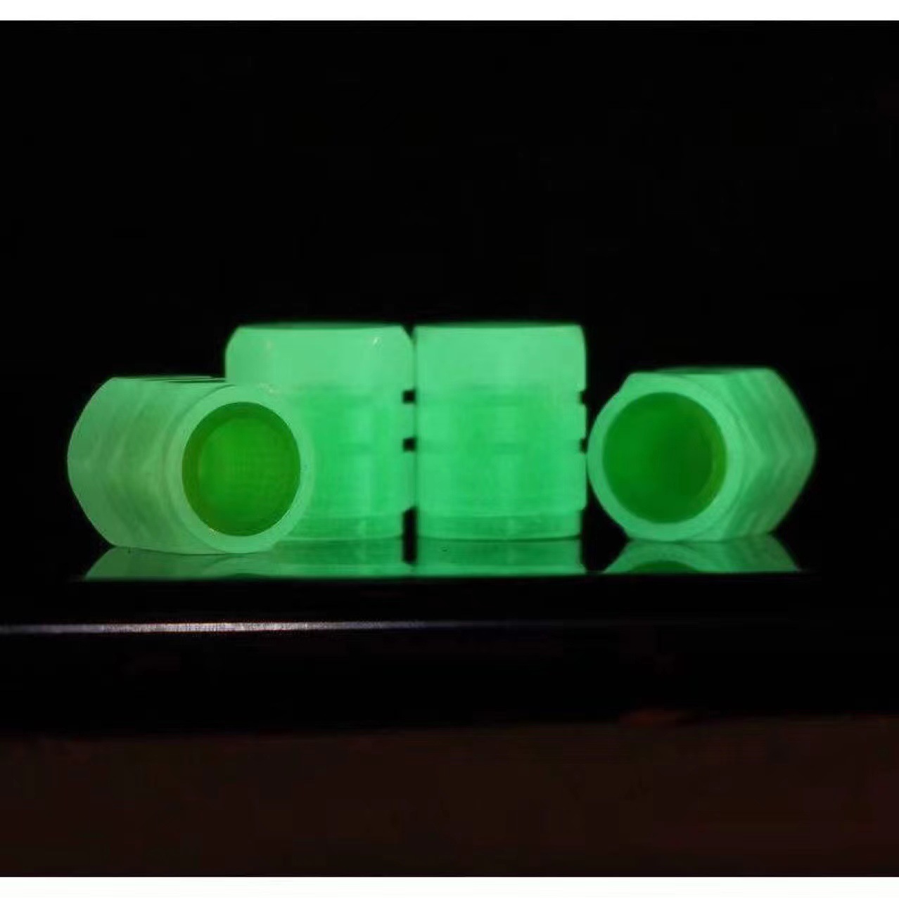 😎Cool Fluorescent Tire Valve Caps-Be the King in the Dark⚡