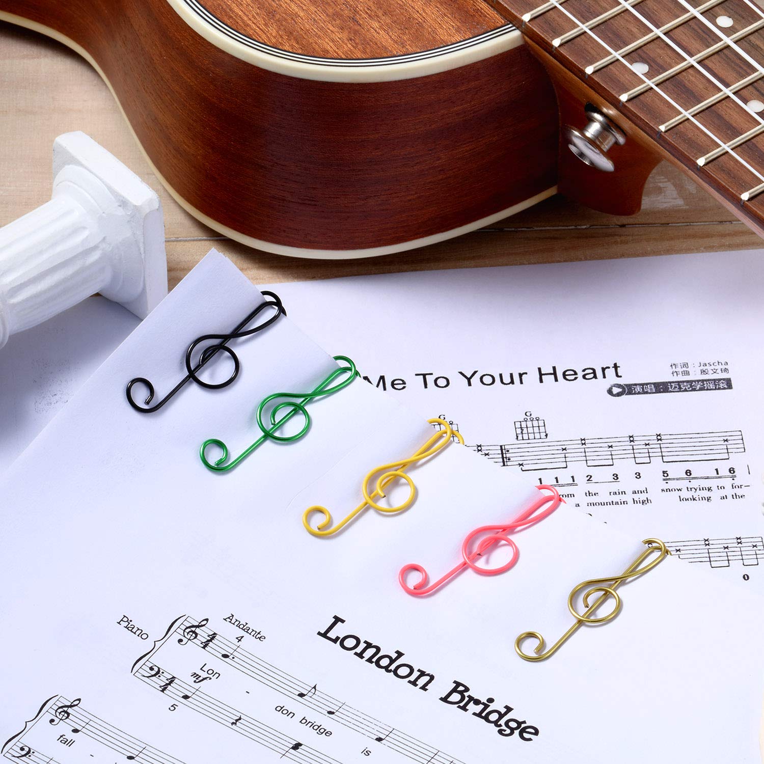 🎼Music Bookmark Metal Paper Clips