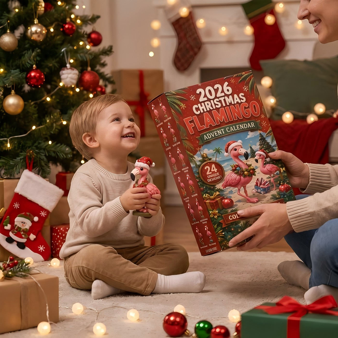 🦩 2026 Christmas Flamingo Advent Calendar – Every Day Brings New Surprises 🎄✨
