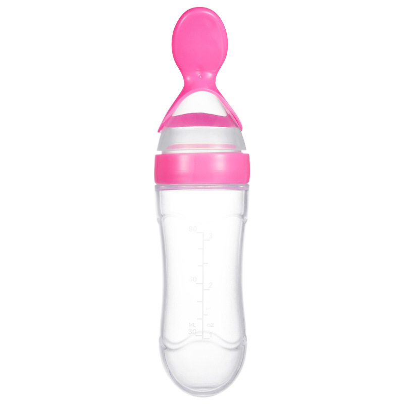 👶Silicone Squeezing Feeding Bottle Spoon🥄