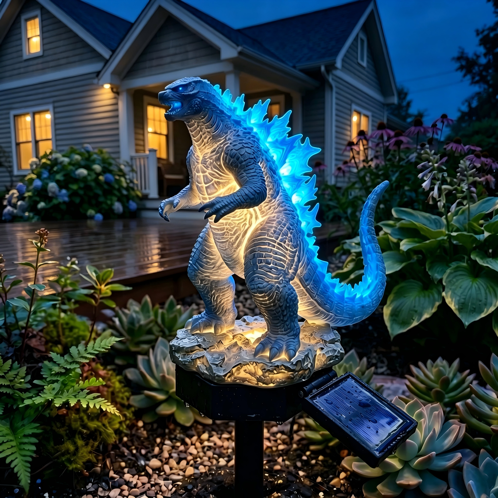 Solar Monster Garden Stake Light 