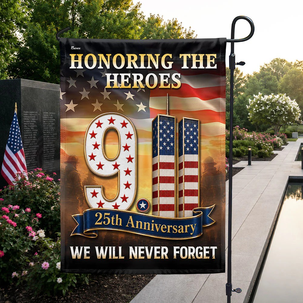 🇺🇸911 Patriot Day 25th Anniversary Double Sided Flag✨